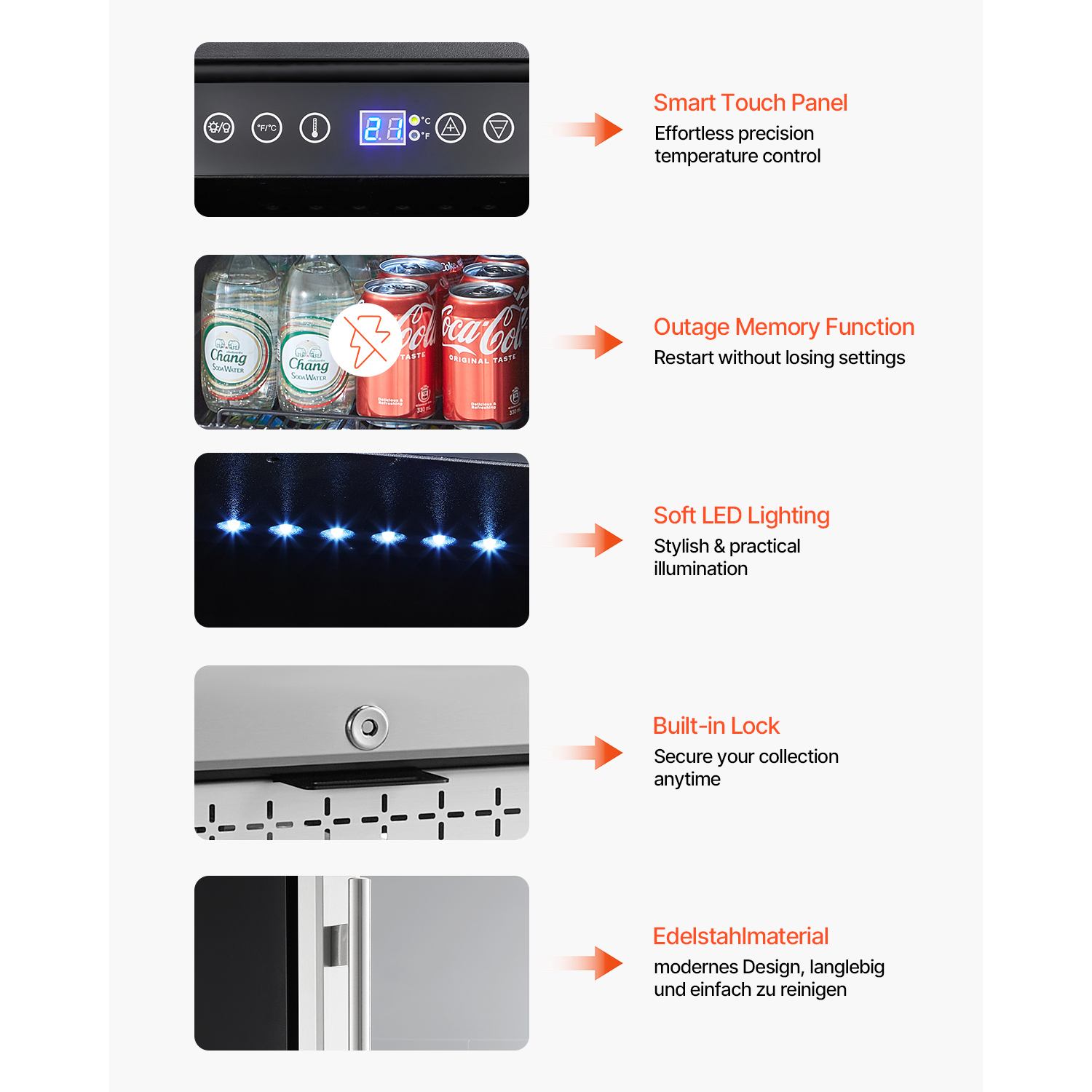 KFFKFF Drink Cooling Appliance, 88-Can Capacity, Compact Refrigerator with Transparent Door, Customizable Racks, Digital Temp Regulation, Suitable for Integrated or Standalone Use in Home, Office