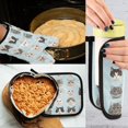 thumbnail image 5 of Yayeee Oven Mitts and Pot Holder Set of 2 Heat Resistant Kitchen Gloves Baking Hot Pad, Cute Cat Faces, 5 of 5