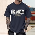 thumbnail image 6 of Ankishi Los Angeles California Shirt Men Vintage Short Sleeve Oversized Crewneck Cotton Graphic Tees for Streetwear, 6 of 6