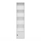 thumbnail image 4 of Estantería con estantería con armario de almacenamiento de 1 puerta Furinno Luder, color blanco, 4 of 8