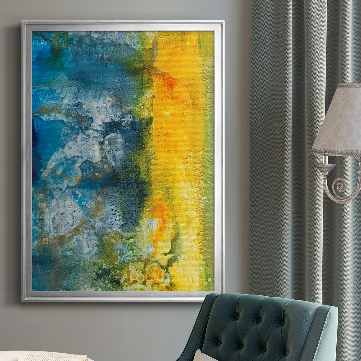 Aquatic Energy II Premium Framed Print, in Gold, Black, or Silver - Ready to Hang