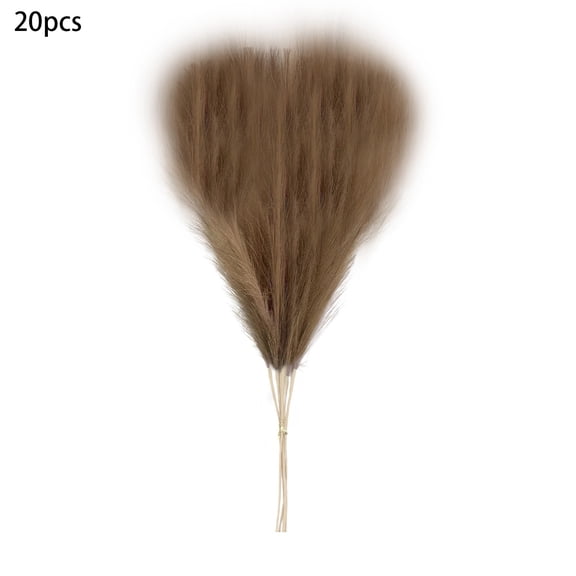 20PC Artificial Puffy Pampas Grass Long Lasting Low Maintenance Suitable For Festival Wedding Birthday Party Decoration Contemporary Interior Decor
