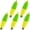 Green/Fluorescent Yellow-5 Pack, variant on Cigar Fishing Bobbers Weighted Fishing Floats EVA Foam Snap-On Spring Floats Fly Sea Boat Fishing for Bass Trout Panfish Bluegills Red/Fluorescent Yellow-5 Pack 1.4"