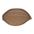 thumbnail image 1 of AMLESO Wood Serving Platter Counter Organizer Food Tray for Breakfast Drinks Coffee leaf shape, 1 of 8