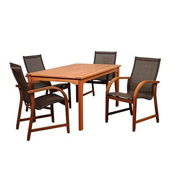 International Home Amazonia 5 Piece Patio Dining Set