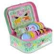 thumbnail image 4 of 15 Piece Girls Pretend Toy Tin Tea Set Carrying Case Ballea, 4 of 15