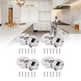thumbnail image 1 of Door Hinge,4Pcs/Set Semicircular Zinc Alloy Hinge Door Hardware Future-Proof Design, 1 of 14