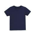thumbnail image 5 of CYRBOKO Boys Cotton T-shirts, Casual Stretchy Short Sleeve Sports Summer Tops Navy Size 14-15 T, 5 of 7