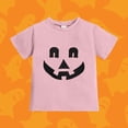 thumbnail image 2 of Gyujnb Kids Halloween , Toddler Baby Girl Boy Halloween Shirt Cute Pumpkin T Shirt for Kids Short Sleeve Tee Fall Tops, Halloween Outfits,1-2 Years, 2 of 5
