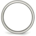 thumbnail image 3 of Chisel Titanium Polished 4.2mm Half Round Band - Ring Size 6.0, 3 of 8