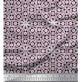 thumbnail image 1 of Soimoi polyester Crepe Fabric Floral Block Decor Fabric Printed Yard 42 Inch Wide, 1 of 5