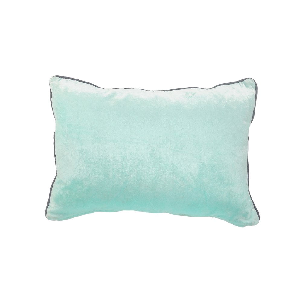 LR Home Mint and Gray Decorative Throw Pillow