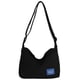 thumbnail image 1 of Bolso de hombro portátil de Lona Minnieouse estilo informal para mujer Negro grande con correa ajustable, 1 of 6