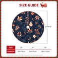 thumbnail image 4 of Bingfone Christmas Tree Skirt Mat Christmas Decoration Interior 48"-Autumn Leaves With Blue, 4 of 8