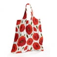 thumbnail image 2 of Poppy Flower Reusable Portable Bag, Springs Ladybugs Animals and Plants Flora Fauna Nature, Fabric Market Bag Sturdy Easy to Clean Foldable Slim Design, Orange Olive Green White, by Ambesonne, 2 of 4