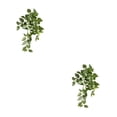 thumbnail image 1 of QualitChoice Fake Plants Artificial Plant Flower Simulation Leaf Hanging Wedding Photography Rattan Indoor Bathroom Balcony Green 2PCS, 1 of 6
