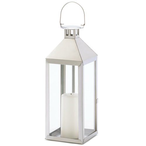 Gallery of Light Large Candle Lantern, Metal Candle Lanterns Outdoor Stainless Steel Walmart