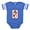 Royal Blue, variant on CafePress - Happy Christmas Krampus - Cute Infant Baby Football Bodysuit