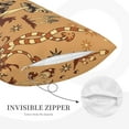 thumbnail image 5 of Bingfone Brown Mushrooms Standard Size Pillowcase, Long Staple Pure Cotton Envelope Closure Pillow Cover(without pillow core),16"X24", 5 of 9
