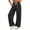 Black, variant on Smsaxvxz Wide Leg Sweatpants for Women Casual High Waisted Baggy Sweatpants Drawstring Workout Pants with Pockets White M