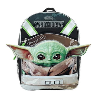 Star Wars The Mandalorian Green Baby Yoda Grogu The Child Printed Kid\'s Backpack Star Wars Mandalorian Child School Backpack & Lunch Box Set  main image 3