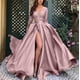 thumbnail image 1 of Vestido largo sexy con cuentas de encaje para mujer Vestido de noche de banquete de cola Vestido de cuentas de encaje para mujer, 1 of 6