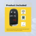 thumbnail image 3 of Eye4Techs Replcament Smart Key Fob for 2020 Dodge Challenger FCC M3M-40821302 M3M40821302 Part Number 68155687 68155687AB 68394191 68394191AA 68394195AA 68394195 AA Pack of 2, 3 of 9