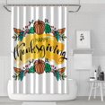 thumbnail image 1 of Rideaux de Douche Rustiques d'Automne pour Jour de l'Action, Rideau Réutilisable avec Crochets en Polyester pour Salle de Bain, Halloween, Noël, Hôtel, Dortoir, 1 of 5