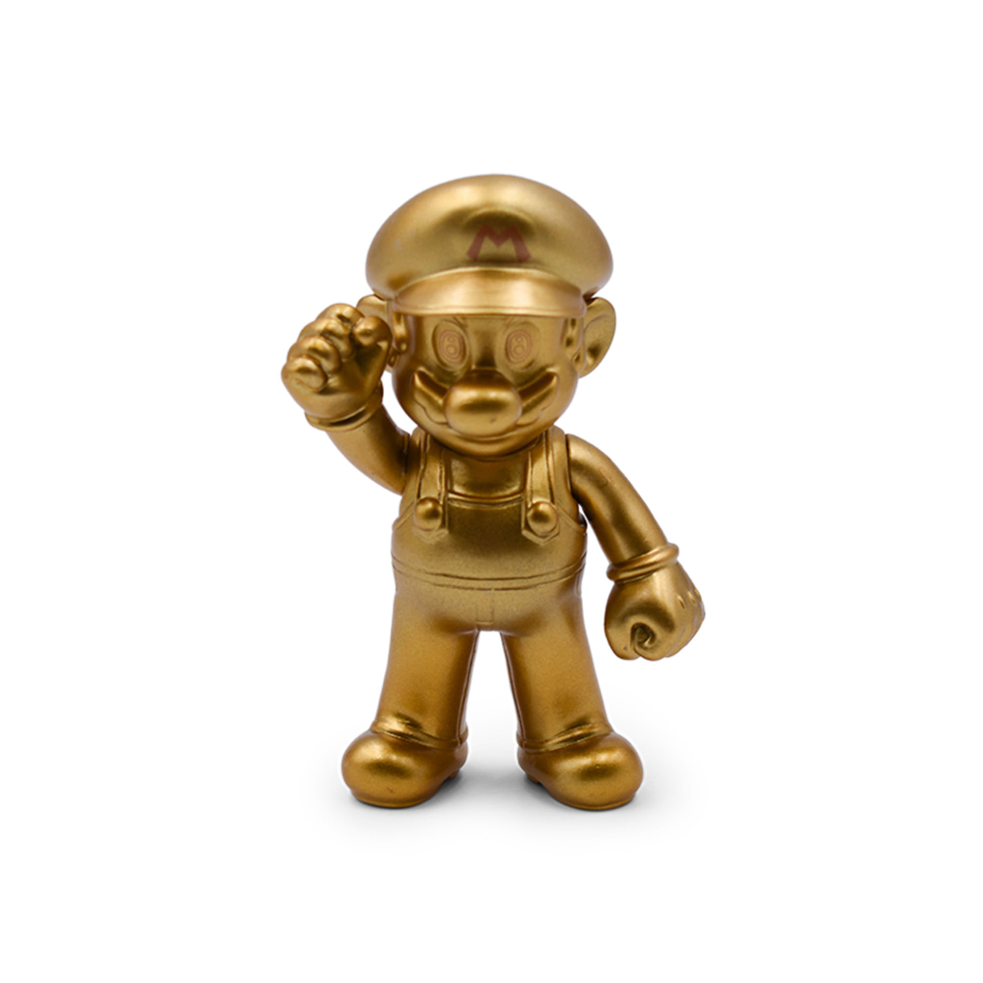 Super Mario Odyssey Golden Mario Plastic Figure PVC Doll Toy 5"