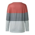 thumbnail image 4 of WEAIXIMIUNG T-Shirts pour Femmes Ensemble Tendance Chandail en Molleton Décontracté pour Femmes Col Rond Manches Longues Ample Pull Tops Basiques Chandails à Capuchon Surdimensionnés, 4 of 9