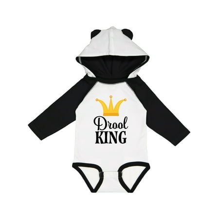 

Inktastic Drool King Baby Boy Funny Gift Baby Boy Long Sleeve Bodysuit
