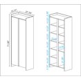 thumbnail image 3 of Manhattan Comfort Armoire de Rangement Ratzer en Bois d'Ingénierie, Brun et Blanc, 3 of 8