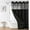Darkblack, variant on no Hook Shower Curtain and Liner Set，Boho Style with See Through Top Window, Black Fabric Tufted Striped Textured Outer Curtain & Waterproof Inner Liner, DarkBlack, 71Wx98H