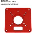 thumbnail image 3 of Router Table Insert Plate, Universal Aluminum Alloy 6061 Anodic Oxidation Engraving Router Table Plate Router Table Insert Plate Trimmer Woodworking, 3 of 8