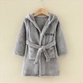 thumbnail image 2 of zuwimk Soft Cotton Baby Bath Towel Beach Bathrobe for Kids Boys Girls Robe Fleece Hooded(Grey,2-3 Years), 2 of 6