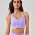 thumbnail image 1 of Sujetador de yoga con cremallera frontal de primavera y verano, espalda hermosa, chaleco para correr resistente a los golpes y de alta resistencia, ropa deportiva integrada para yoga, 1 of 5