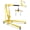 Yellow, variant on 2-Ton Folding Hydraulic Engine Hoist with Lever & Telescopic Boom, 4400 lbs Capacity with 6 Steel Casters for Car Truck Boat Motors