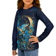 thumbnail image 2 of DISNIMO Butterfly Flower T Shirt Long Sleeve Girls Long Sleeve Tee Shirts Size 15-16 Shirts Long Sleeve Girls Long Sleeve Shirt for Kids Long Sleeve Crew Neck T Shirt, 2 of 7