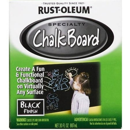 Rust-Oleum Specialty Black Chalk Board Paint, 30 fl