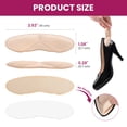 thumbnail image 3 of Bukihome Heel Grips for Womens Shoes- 4 Pairs Heel Cushion Pads for Women and Men, Anti Slip Comfort Liners, Heel Inserts for Loose Shoes, Blisters, Foot Pain, Slipping, Friction (Beige), 3 of 7