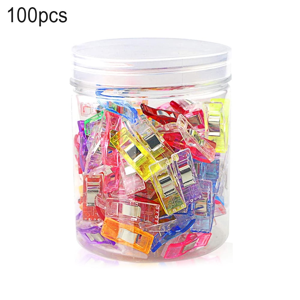 100pcs Sewing Clips Multicolor Craft Clips Sewing Binding Clamps Wonder Clips 