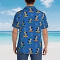 thumbnail image 5 of Cauagu Skater Dog Print Hawaiian Shirt for Men,Casual Short Sleeve Button Down Shirts Summer Beach Men's Regular-Fit Short-Sleeve Print Shirt -3X-Large, 5 of 6