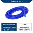 thumbnail image 4 of Manguera de vacío de silicona Unique Bargains para automóviles, línea de vacío de alta temperatura de 15Ft, 3/16" 5mm ID, grosor de 2.5mm, 1 pieza azul, presión máxima de 130PSI, 4 of 6