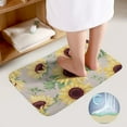 thumbnail image 3 of Sunflowers Bathroom Rugs Set 2 Pieces, Bathroom Set - Quick Drying Bath Mat And U-Shaped Toilet Rug, Water Absorbent Bath Carpet For Bedroom Floor Living Room, Machine Washable, 3 of 6