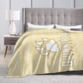 thumbnail image 3 of Quinnipiac University Logo Fleece Blanket, Very Soft Microfiber Flannel Blanket for Couch Warm and Cozy for All Seasons, 3 of 5