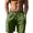 Green, variant on FUZHIQ Men's Gym Shorts 5 Inch Inseam Solid Color Drawstring Elastic Waist Twill Chino Short Relaxed Fit Walking Summer Shorts Pull-On Knit Shorts with Pockets Daily Wear,S