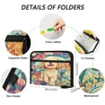 thumbnail image 3 of Organ Folder 14.2 x 0.8 x 10.6 Inches 13 Separate Pockets A4 Size Documents Folder A Sort Storage File Manager For The Home Office Rainbow Dog Pattern, 3 of 7