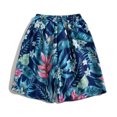 thumbnail image 4 of sovlvnd Running Shorts for Men, Mens Casual Printed Beach Shorts With Elastic Waist And Drawstring Pocketless Knee Length M, Blue, 4 of 9