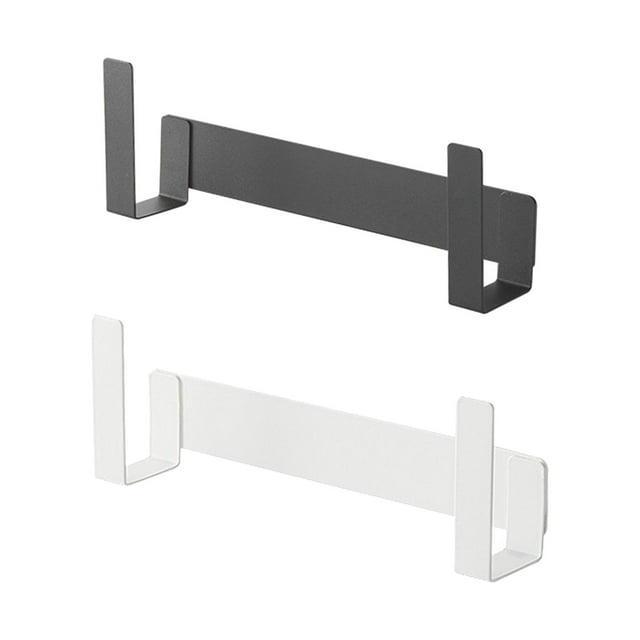 Paquete de 2 soportes de Rejilla de acero montada en la pared de platos y sartenes