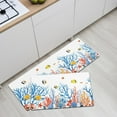 thumbnail image 4 of Kitchen Mat 2 PCS, Anti Fatigue Kitchen Mats for Floor, Waterproof Non Slip Kitchen Rugs, Cushioned Foam Standing Mat for Laundry, Sink, Oven, Desk, Office (White), 4 of 6